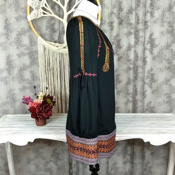 BEBE beaded and embroidered trim dress - Picture 10 of 15